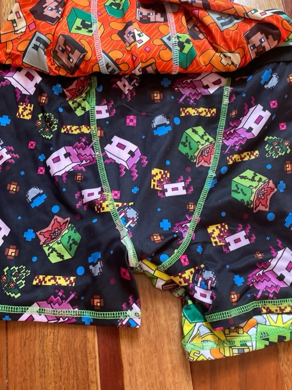 Minecraft Boys' Green Athletic Boxer Briefs - 4 Pack (XL)
